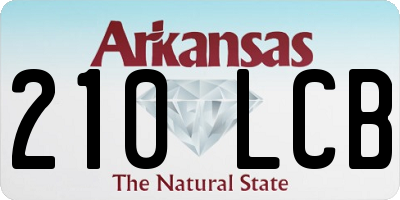 AR license plate 210LCB