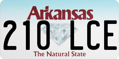 AR license plate 210LCE