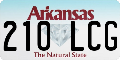 AR license plate 210LCG