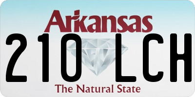 AR license plate 210LCH