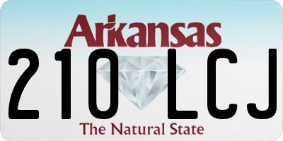 AR license plate 210LCJ