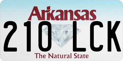 AR license plate 210LCK