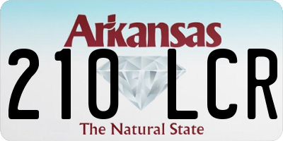 AR license plate 210LCR