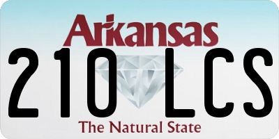 AR license plate 210LCS