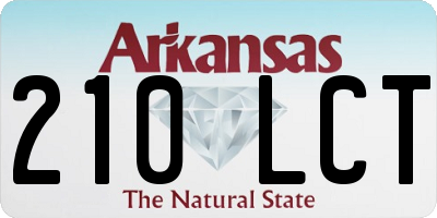AR license plate 210LCT