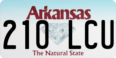 AR license plate 210LCU