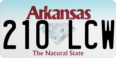 AR license plate 210LCW