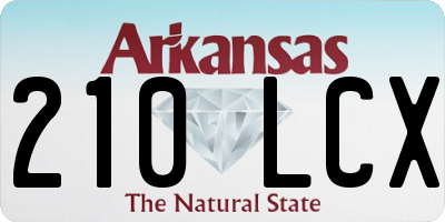 AR license plate 210LCX