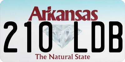 AR license plate 210LDB