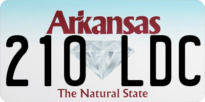 AR license plate 210LDC