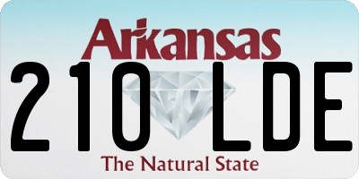 AR license plate 210LDE