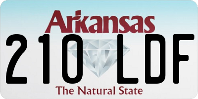 AR license plate 210LDF