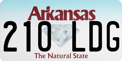 AR license plate 210LDG