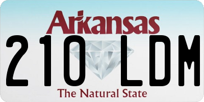 AR license plate 210LDM