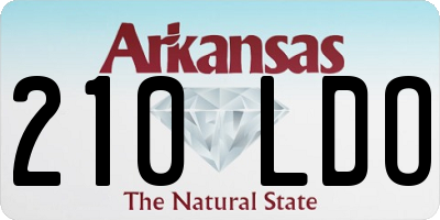 AR license plate 210LDO