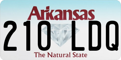 AR license plate 210LDQ
