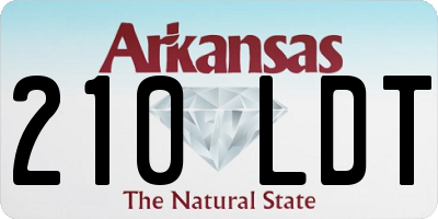 AR license plate 210LDT