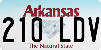 AR license plate 210LDV