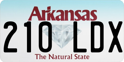 AR license plate 210LDX
