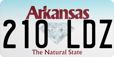AR license plate 210LDZ