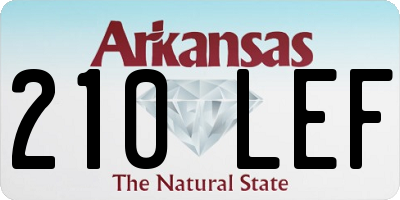 AR license plate 210LEF