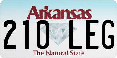 AR license plate 210LEG