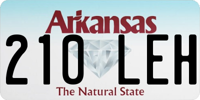 AR license plate 210LEH