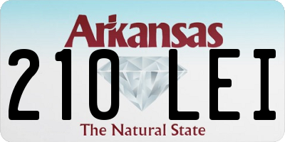 AR license plate 210LEI