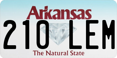 AR license plate 210LEM