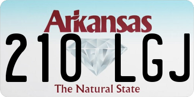AR license plate 210LGJ