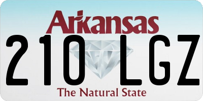AR license plate 210LGZ
