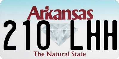 AR license plate 210LHH