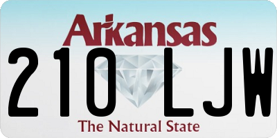 AR license plate 210LJW