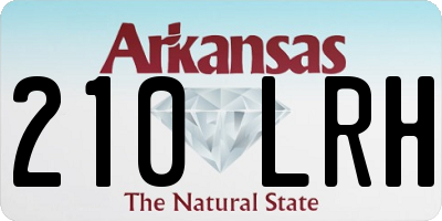 AR license plate 210LRH