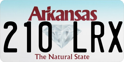 AR license plate 210LRX