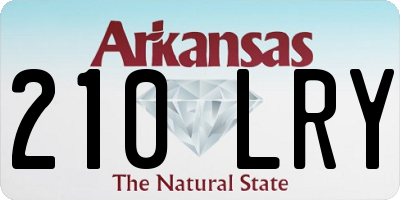 AR license plate 210LRY