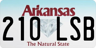 AR license plate 210LSB