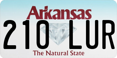 AR license plate 210LUR