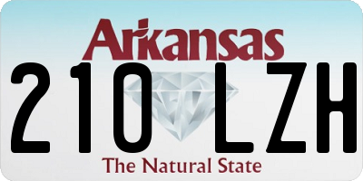 AR license plate 210LZH