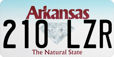 AR license plate 210LZR