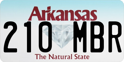 AR license plate 210MBR