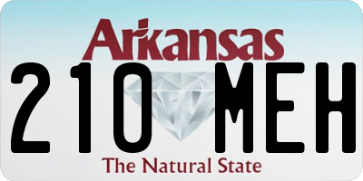 AR license plate 210MEH