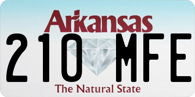 AR license plate 210MFE