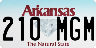 AR license plate 210MGM