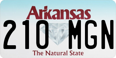 AR license plate 210MGN