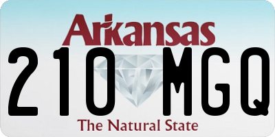AR license plate 210MGQ
