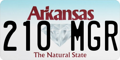 AR license plate 210MGR