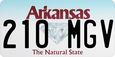 AR license plate 210MGV