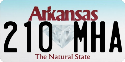 AR license plate 210MHA