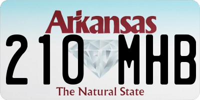 AR license plate 210MHB
